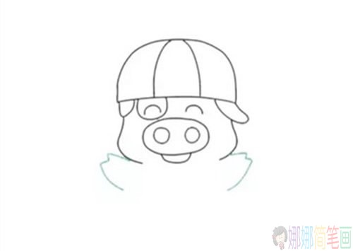 简笔画，可爱麦兜简笔画画法图片步骤