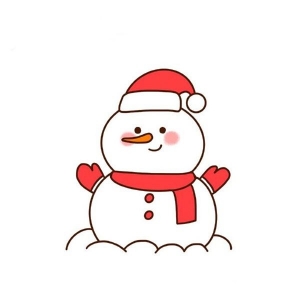 雪人简笔画图片大全，简单可爱雪人画法教程