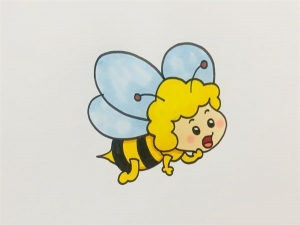 蜜蜂简笔画彩色，蜜蜂简笔画教程