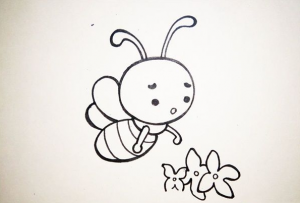 蜜蜂简笔画教程图，蜜蜂简笔画画法教程