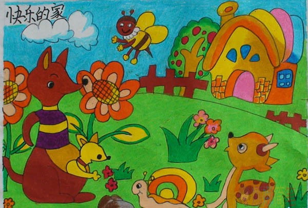 漂亮的儿童画，关于春天的儿童画作品大全