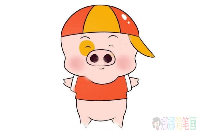 可爱的麦兜简笔画步骤,小猪麦兜简笔画图片