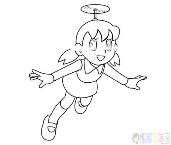 静香简笔画图片大全，静香简笔画步骤