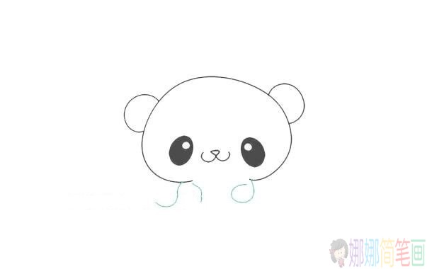 儿童学画画,可爱的大熊猫简笔画步骤