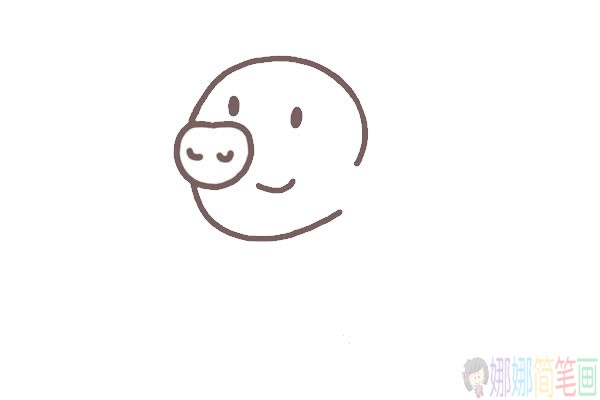 猪的简笔画图片大全,可爱猪简笔画画法步骤