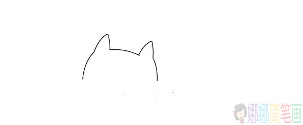 小猫简笔画步骤图,小猫简笔画图片大全