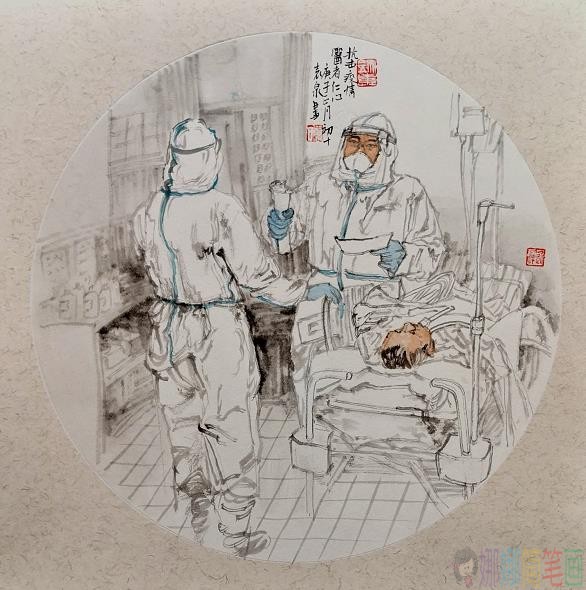 致敬最美逆行者儿童画优秀作品大全鉴赏