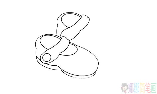粉色小鞋简笔画图片大全,粉色小鞋简笔画步骤图
