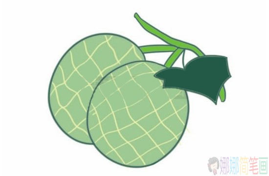 哈密瓜简笔画图解教程,哈密瓜简笔画图片大全