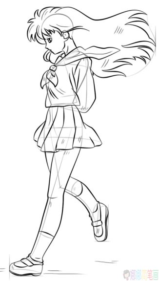 卡通美少女简笔画步骤,卡通美少女简笔画图片大全