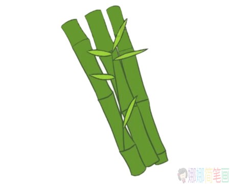 竹子简笔画图片大全,竹子怎么画简笔画