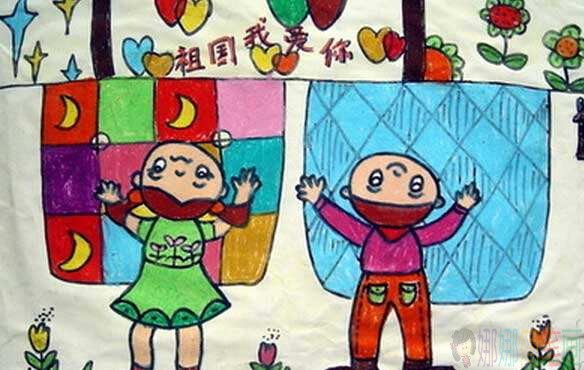 好看的热爱祖国主题儿童画优秀获奖作品