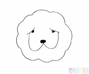 松狮犬简笔画,松狮犬简笔画画法步骤画法教程