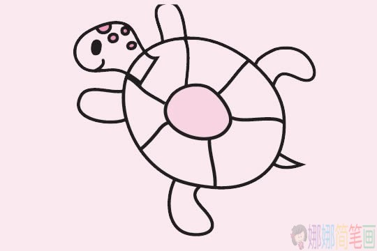 乌龟简笔画步骤图,乌龟简笔画图片大全