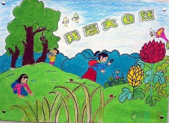2020世界地球日红领巾在行动儿童画作品鉴赏