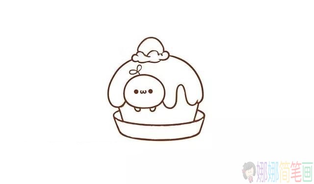 漂亮可爱的小蛋糕简笔画教程
