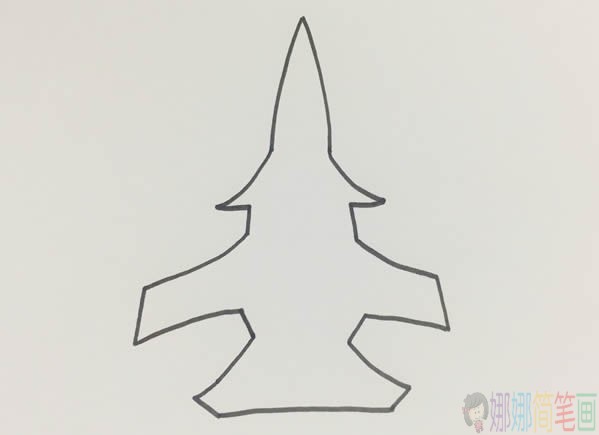 战斗机简笔画步骤,战斗机简笔画图片大全