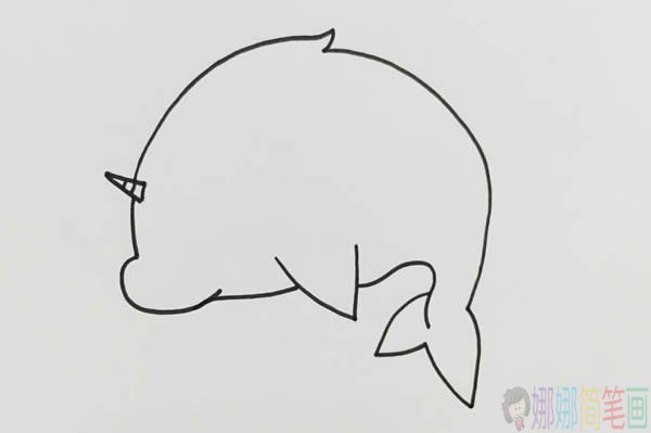 鲲的简笔画画法,大鱼海棠鲲简笔画画法步骤图片