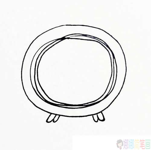 闹钟的画法简笔画图片_九步画出闹钟简笔画的画法步骤图解