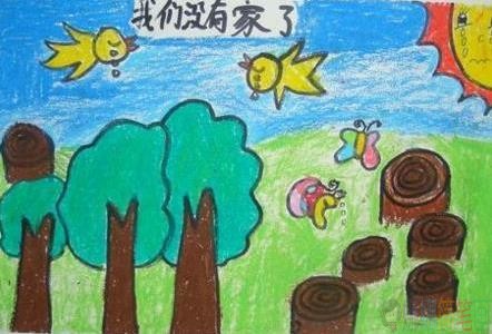 关于世界地球日儿童画,低碳环保爱护地球主题优秀儿童画作品
