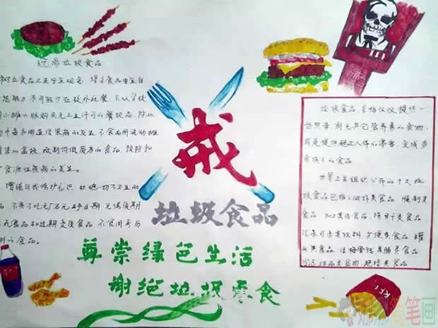 食品安全手抄报内容,食品安全手抄报图片
