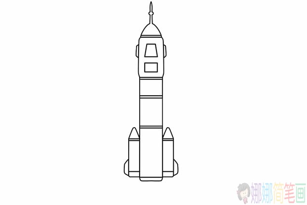 神舟五号飞船简笔画画法步骤图片