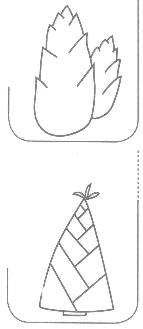 竹笋简笔画图片大全,竹笋简笔画教程