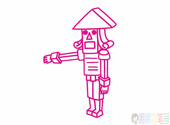 木偶简笔画图片大全,木偶简笔画最简单步骤