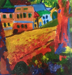 风景油画创意作品，风景油画图片