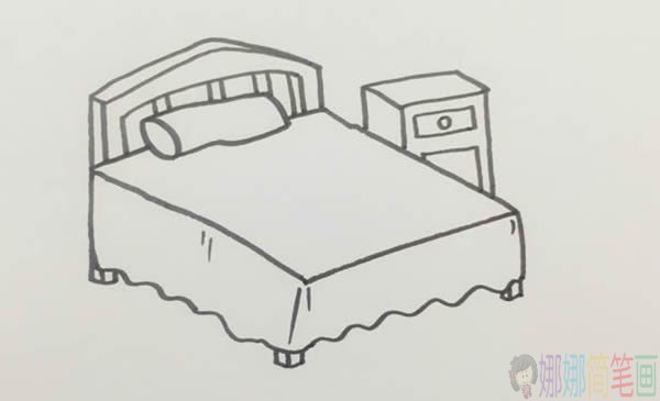 床简笔画步骤图,床简笔画图片大全