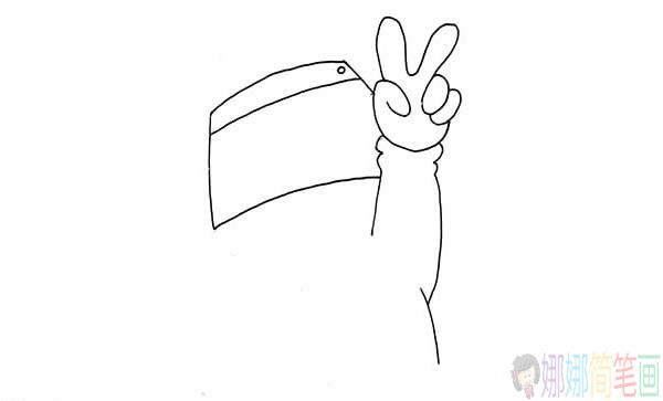 穿防护服的医生简笔画教程