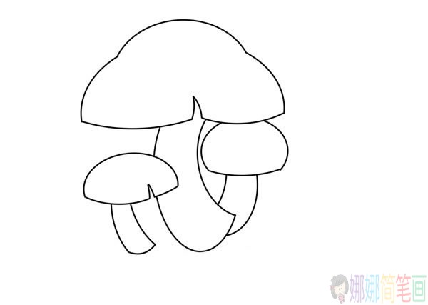 蘑菇简笔画图片大全,蘑菇简笔画彩色步骤