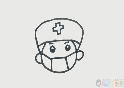 戴口罩的医生简笔画图片步骤