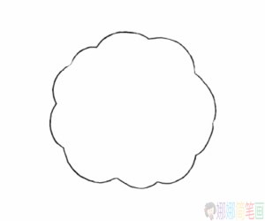 松狮犬简笔画,松狮犬简笔画画法步骤画法教程