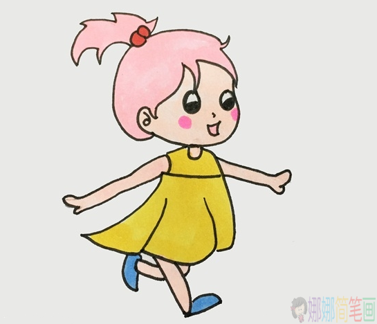 可爱又简单的少女简笔画图片