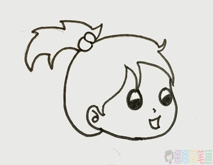 可爱又简单的少女简笔画图片
