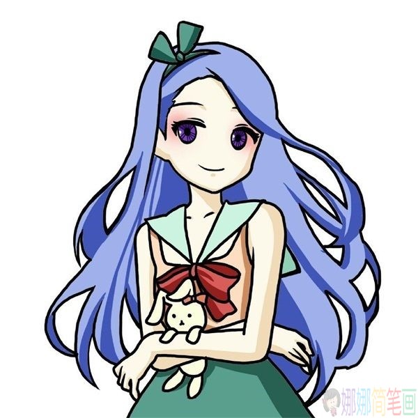 漂亮的女生简笔画,漂亮的女生简笔画教程图片