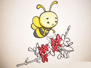 蜜蜂简笔画教程图，蜜蜂简笔画画法教程