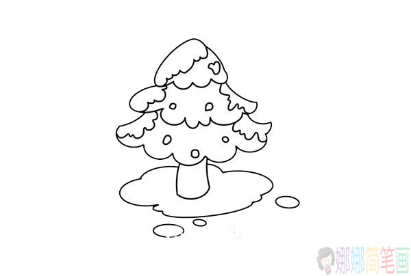 松树简笔画简单教程,松树简笔画怎么画