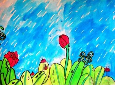 儿童画,美丽的春天儿童画优秀作品鉴赏