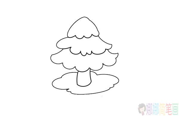 松树简笔画简单教程,松树简笔画怎么画