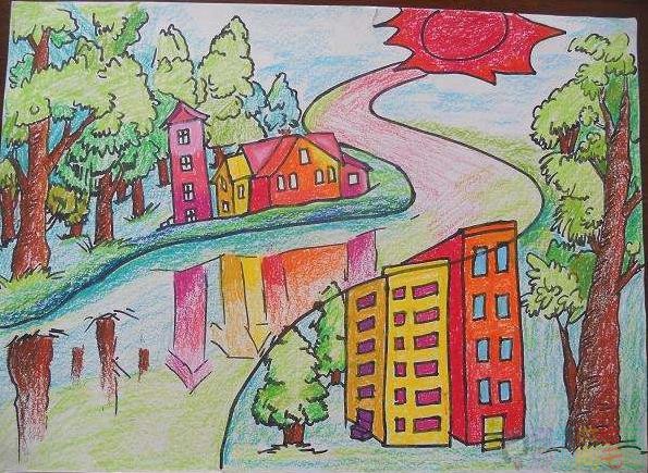 关于世界地球日儿童画,低碳环保爱护地球主题优秀儿童画作品