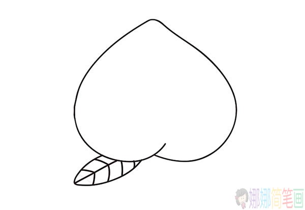 水蜜桃简笔画教程,水蜜桃简笔画图片大全