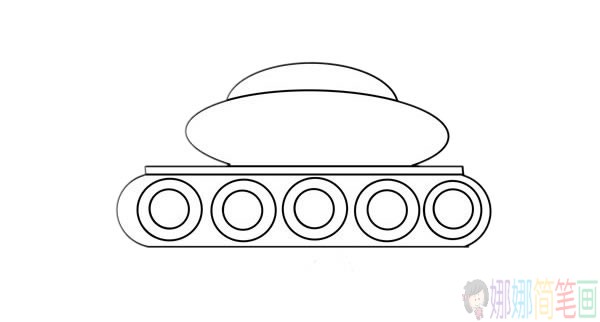 卡通坦克简笔画图片大全,坦克简笔画步骤图