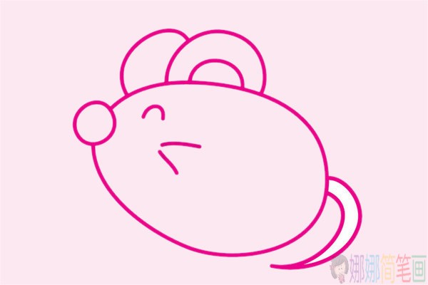 老鼠简笔画,可爱的老鼠简笔画简单画法步骤教程及图片大全