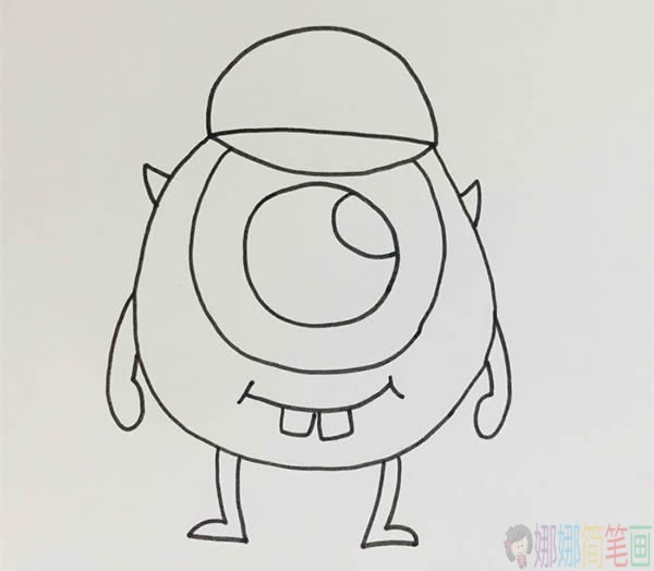 卡通大眼仔怎么画,卡通大眼仔简笔画画法步骤图片