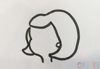 母女简笔画简笔画