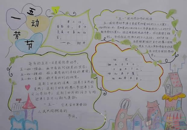 五一劳动节手抄报内容,劳动节手抄报简单好画