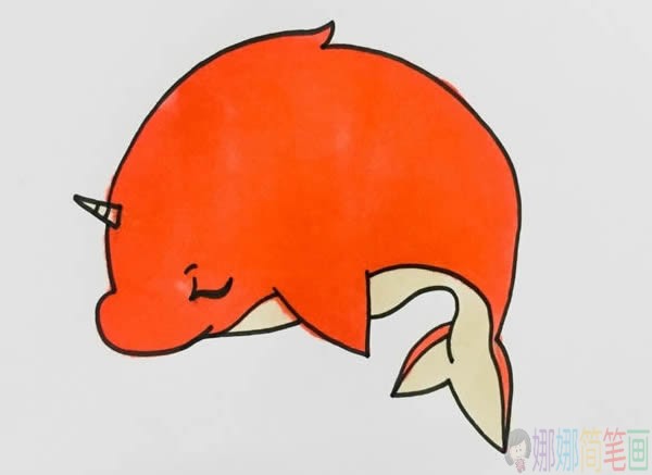 鲲的简笔画画法,大鱼海棠鲲简笔画画法步骤图片