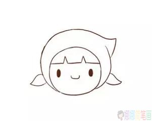 小红帽简笔画带颜色,小红帽简笔画卡通画